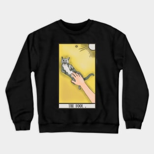 The Fool Tarot Card - Cat Edition Crewneck Sweatshirt